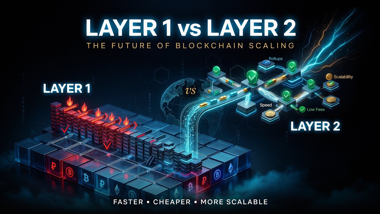 Layer 1 vs Layer 2 Explained | The Future of Blockchain Scaling